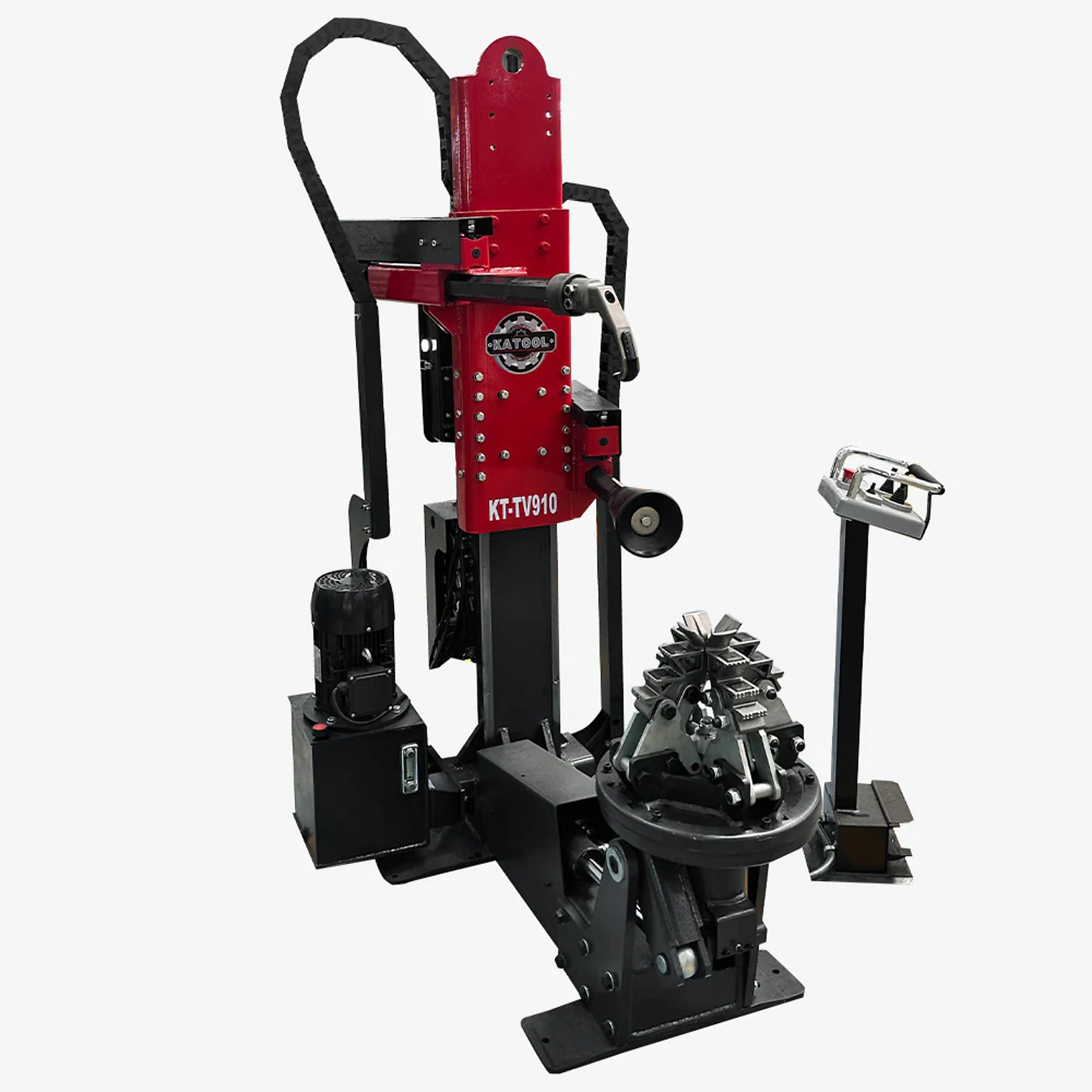 KATOOL Hydraulic Truck Tire Changer — Heavy-Duty, Model# KT-TV910
